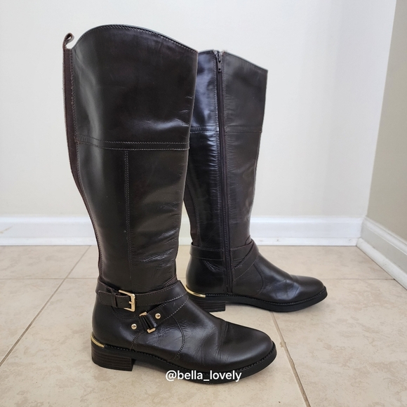 Bandolino Dark Brown Heeled Boots - Picture 6 of 8